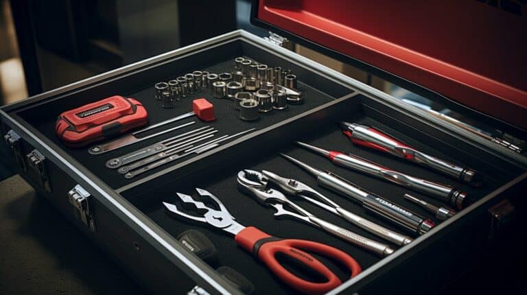 Gearwrench tools in a toolbox