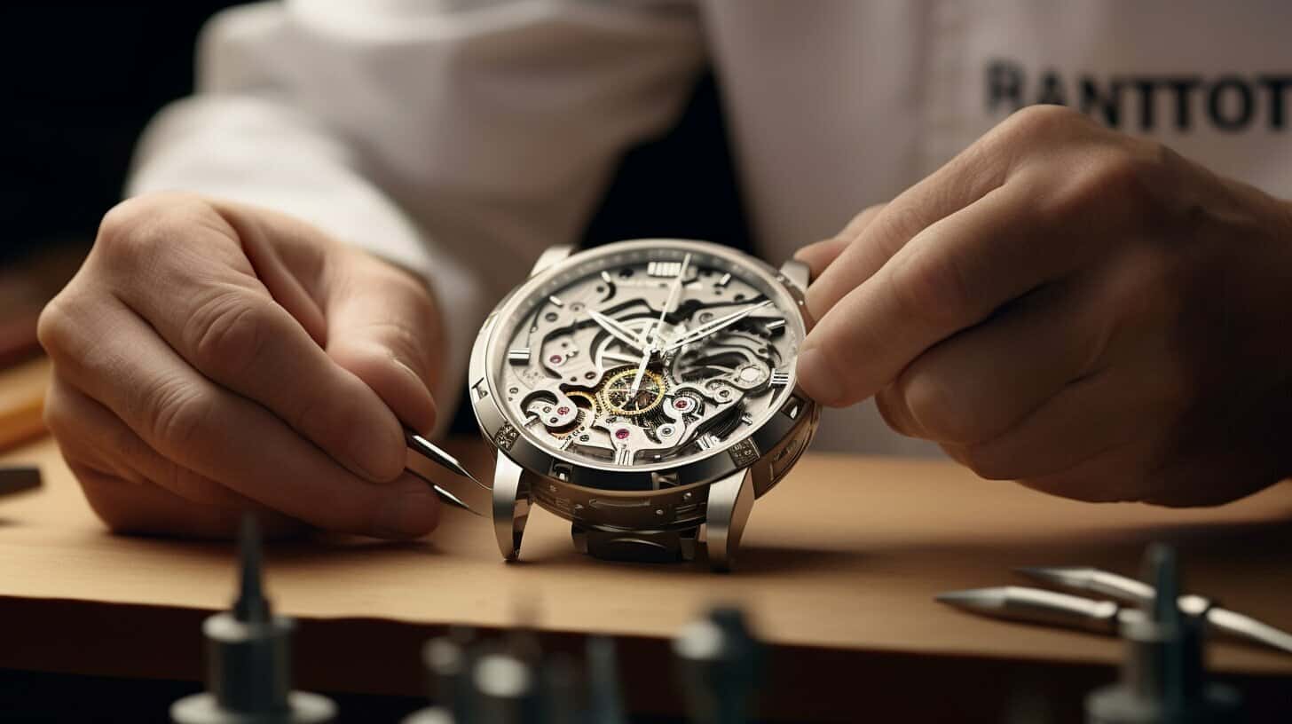 Tissot watch being crafted