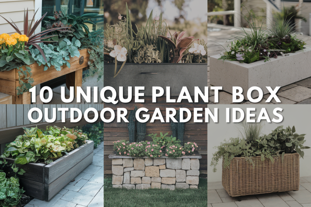 10 Unique Plant Box Outdoor Garden Ideas