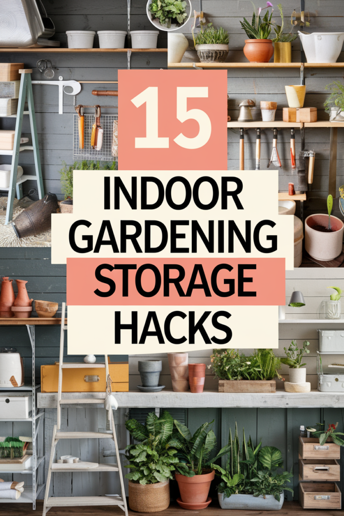 Indoor Gardening Storage Hacks