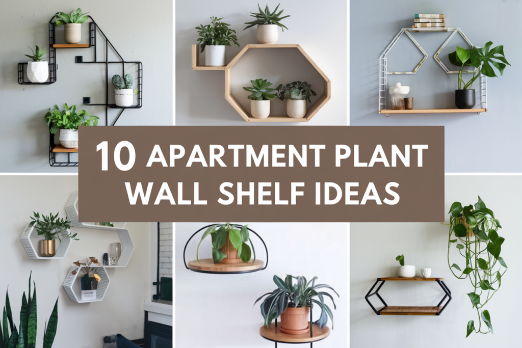 Apartment Plant Wall Shelf Ideas