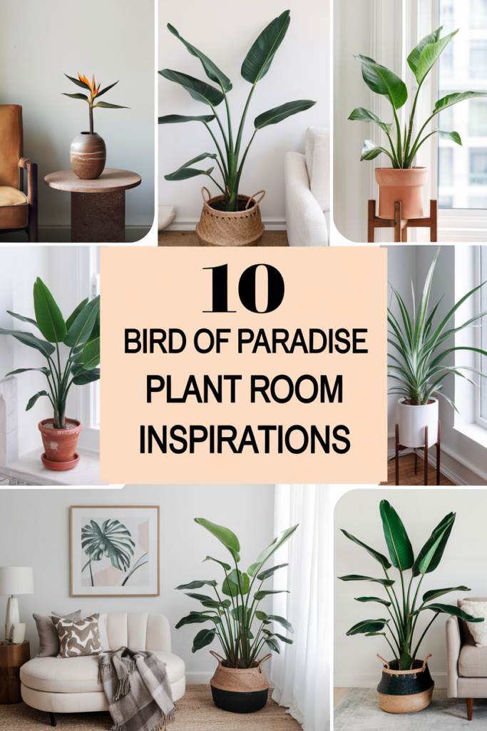 Bird of Paradise Plant Living Room Inspirations