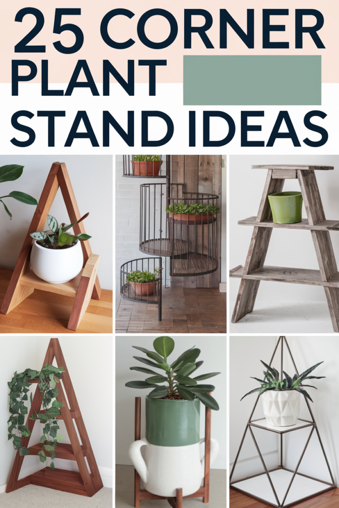 Corner Plant Stand Ideas