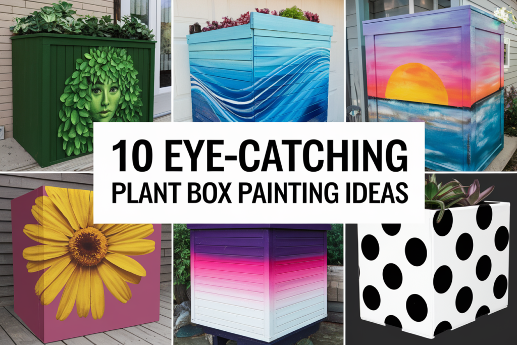 Eye-Catching Plant Box Painting Ideas