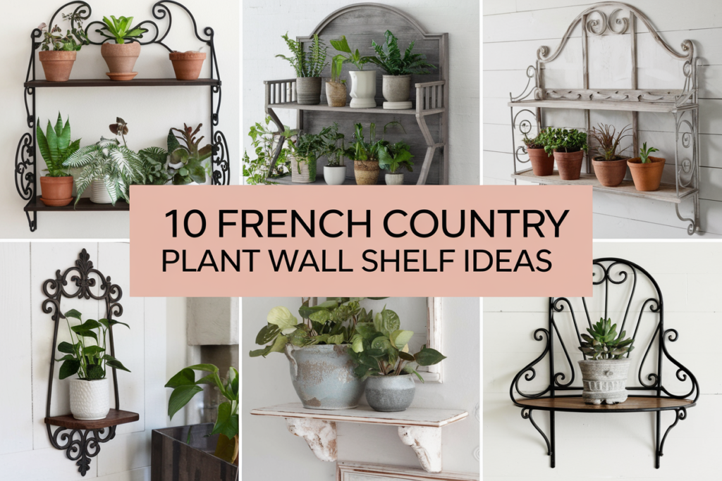 French Country Plant Wall Shelf Ideas