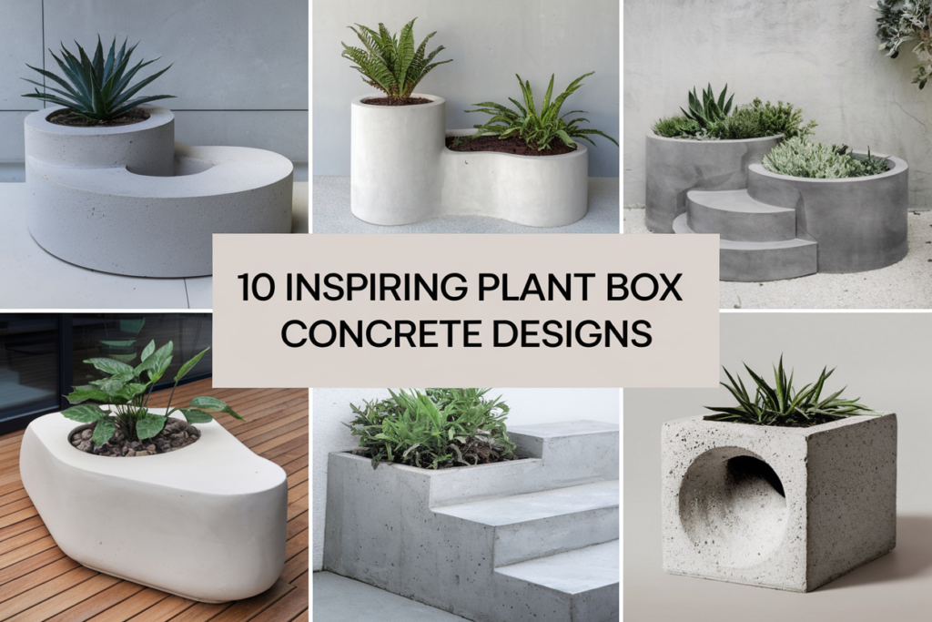 Inspiring Concrete Plant Box Designs