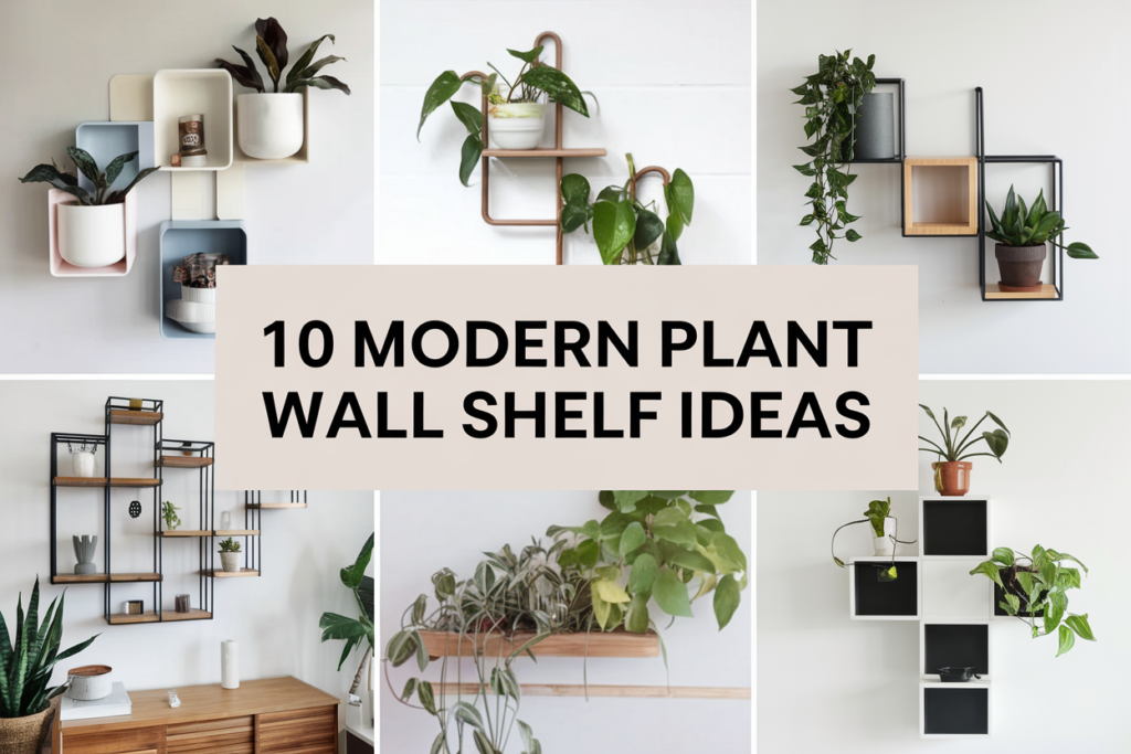 Modern Plant Wall Shelf Ideas