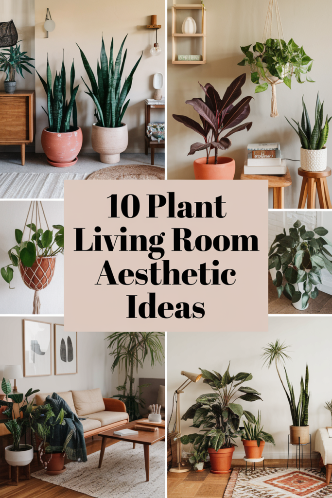 Plant Living Room Aesthetic Ideas