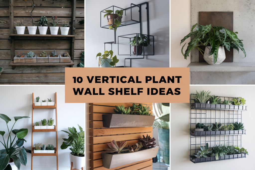 Vertical Plant Wall Shelf Ideas