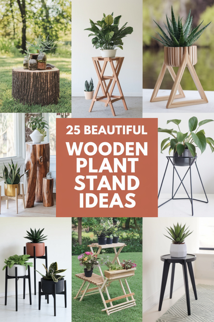 Wooden Plant Stand Designs