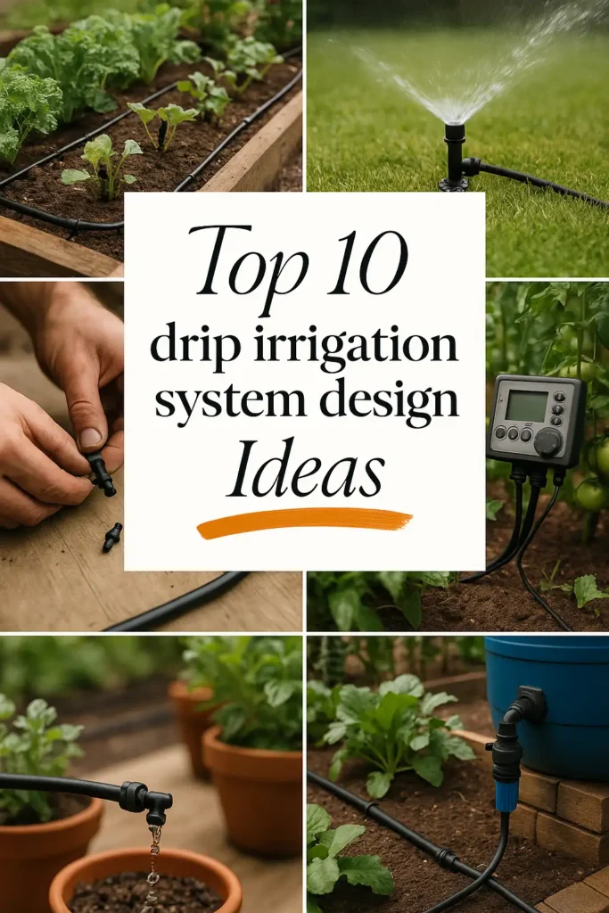 Drip Irrigation System Design Ideas