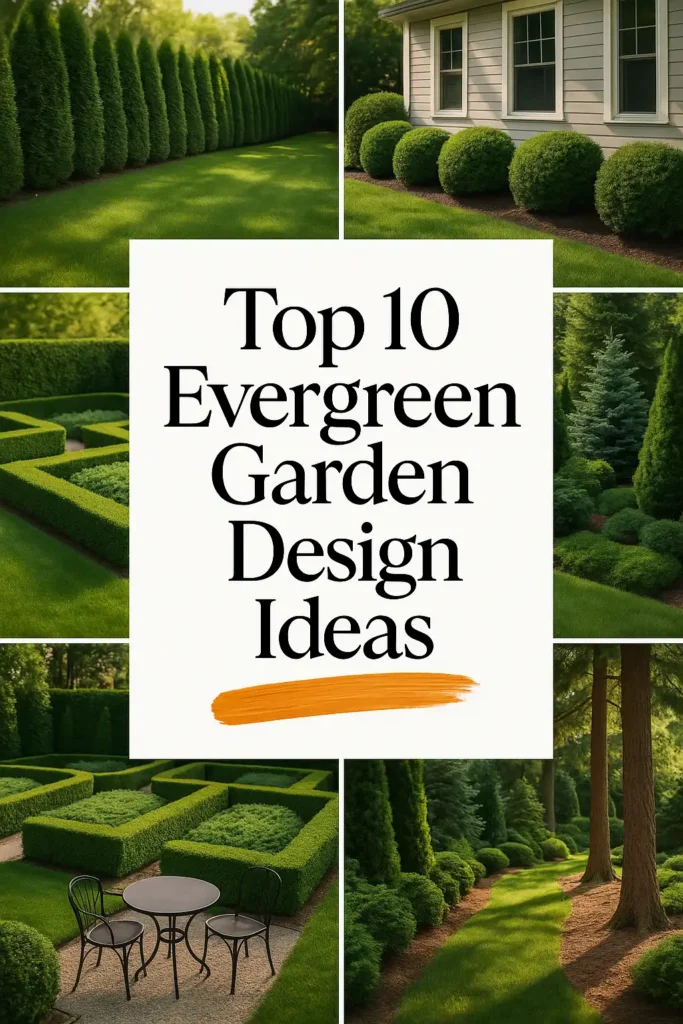 Evergreen Garden Design Ideas