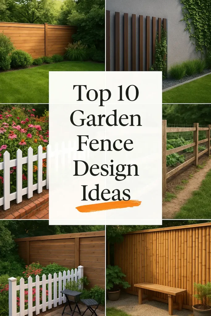 Garden Fence Design Ideas