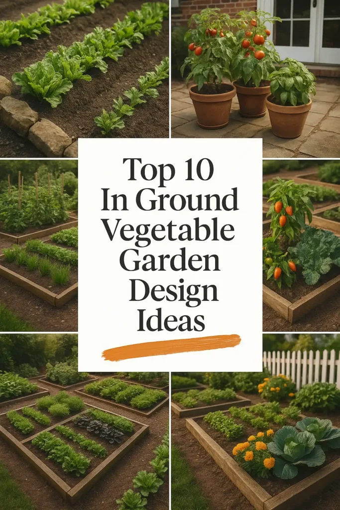 In Ground Vegetable Garden Design Ideas