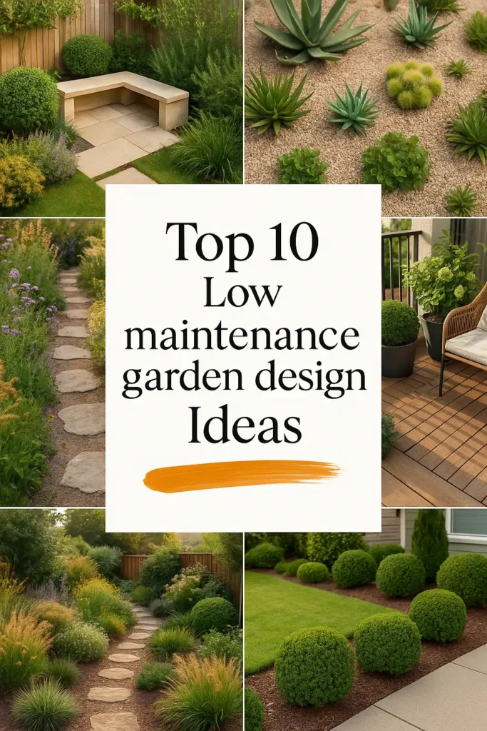 Low Maintenance Garden Design Ideas