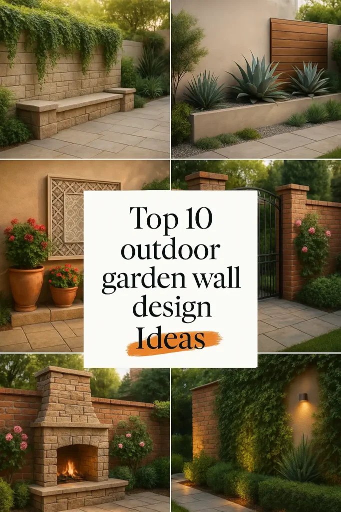 Outdoor Garden Wall Design Ideas