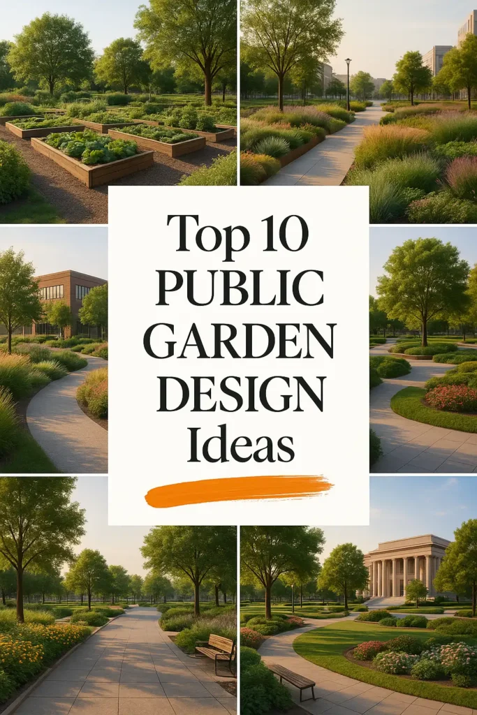 Public Garden Design Ideas