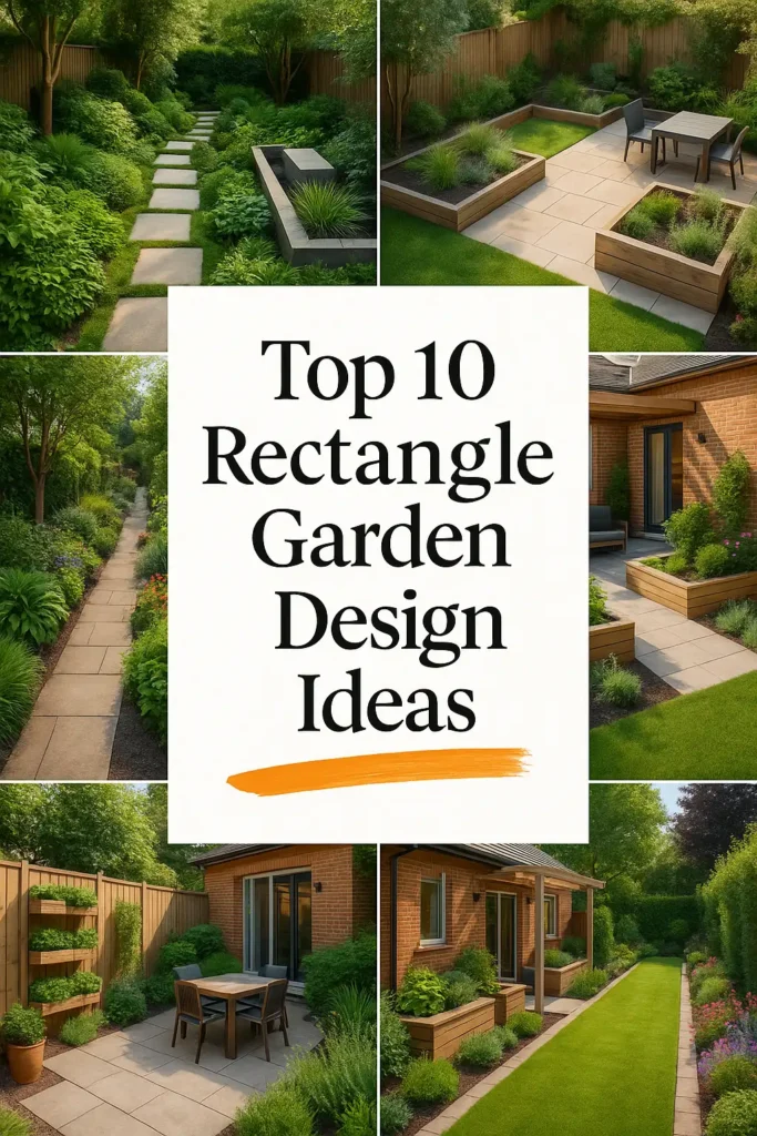Rectangle Garden Design Ideas