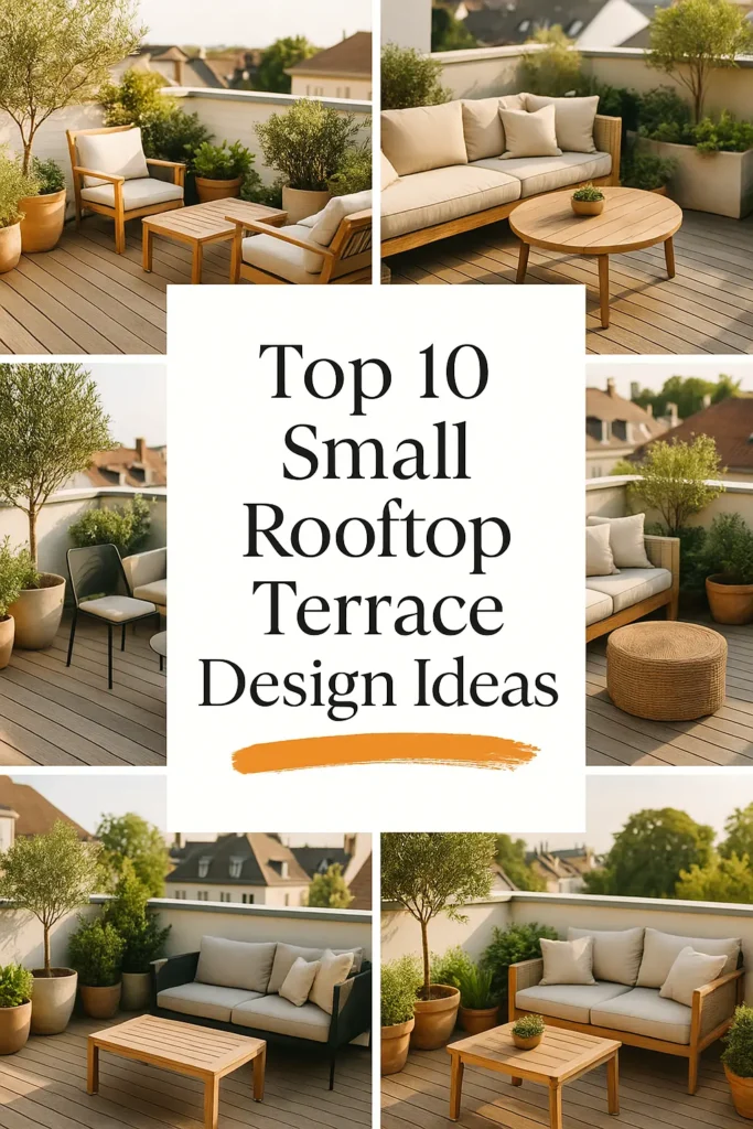 Small Rooftop Terrace Design Ideas