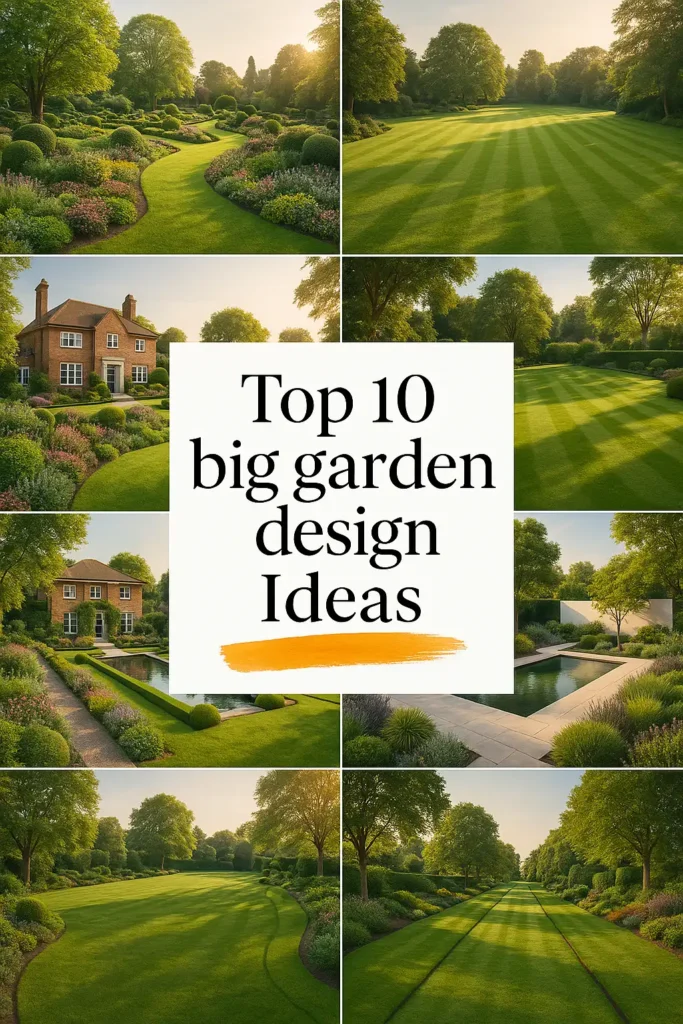 big garden design