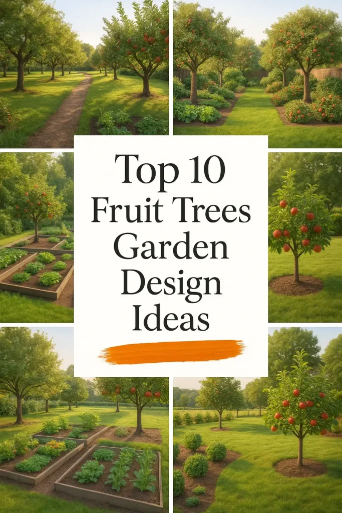 fruit trees garden design