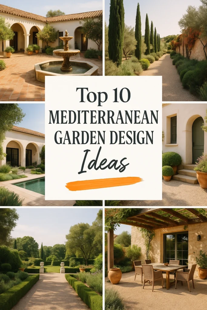 mediterranean garden design